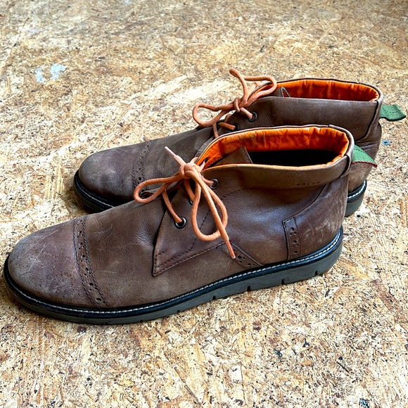 Velez Brown Leather Ankle Boots - Picture 3 of 8